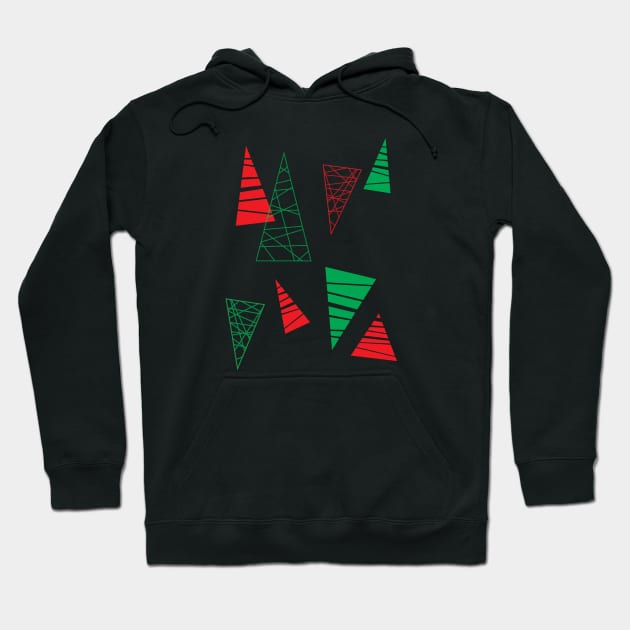 Abtract Christmas Trees Hoodie by ShawnIZJack13